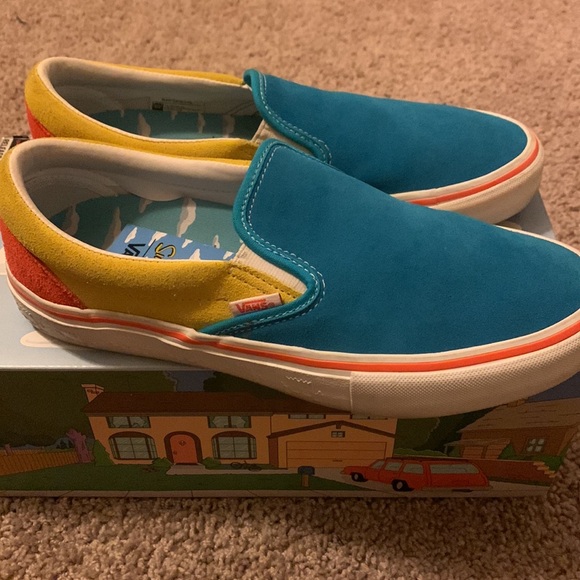 Vans Slip-Ons "The Simpsons" (Barely Used) 8.5 Mens - Picture 5 of 5